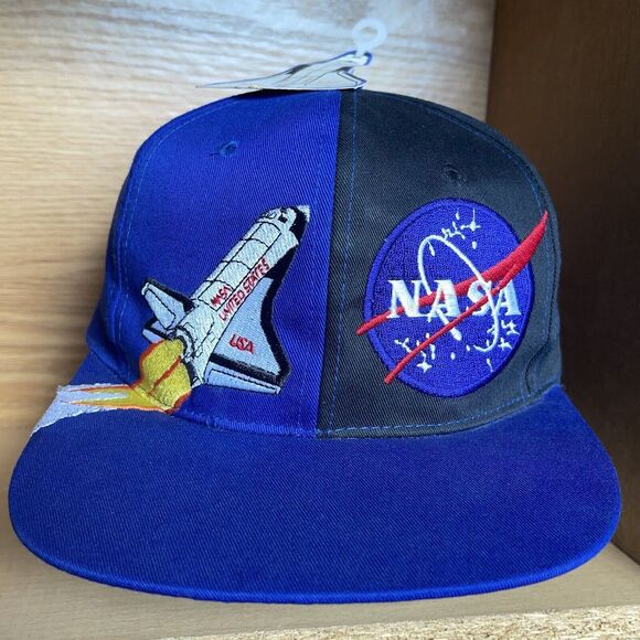 Vintage NASA Kennedy Space Center Snapback Hat Cap New With Tags NWT - Picture 1 of 11